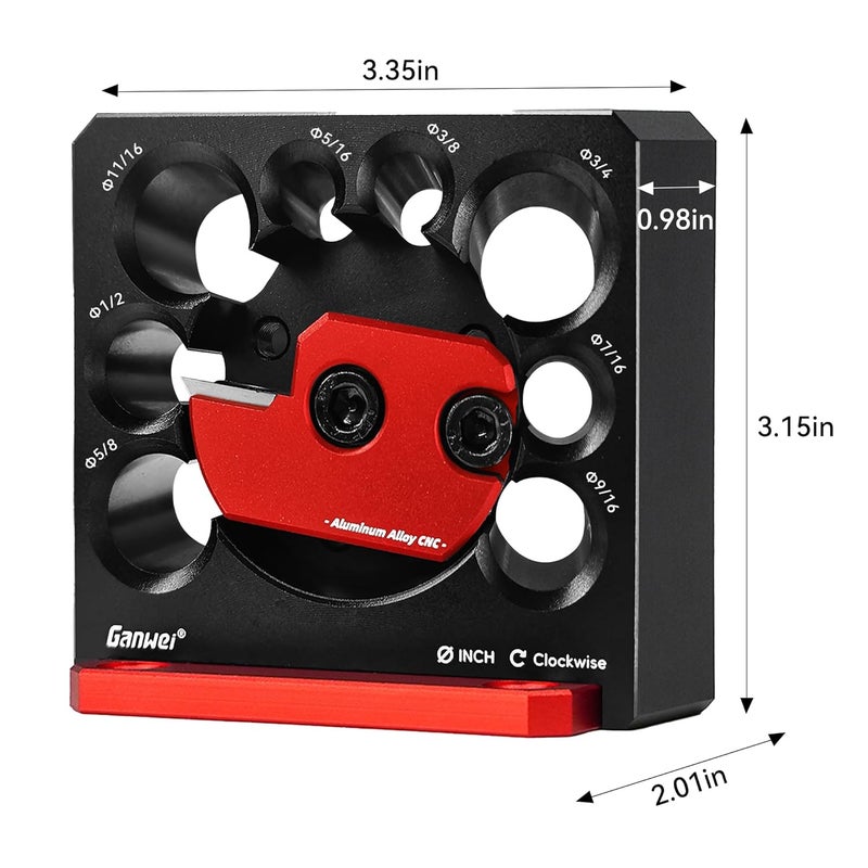 AmaCielo High Speed Carbide Inserts Inch 8 Hole Adjustable Dowel Maker,Electric Drill Stick Dowel Wooden Rods Cutter Round Rod Auxiliary Tool - Image 3